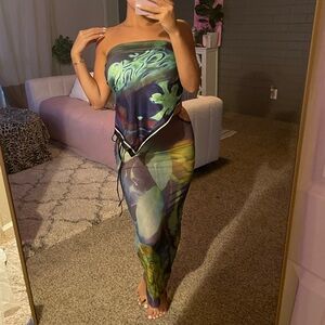 2 piece swim set cover up